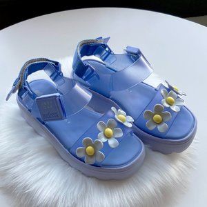 Lazy Oaf x Melissa Jelly Sandals in Blue ✧ US 5 ✧